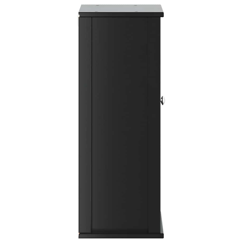 vidaXL Bad-Wandschrank BERG Schwarz 40x27x71,5 cm Massivholz Kiefer