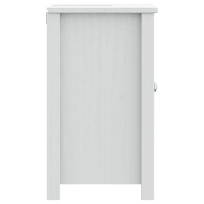 vidaXL Waschbeckenunterschrank BERG Weiß 60x34x59 cm Massivholz Kiefer