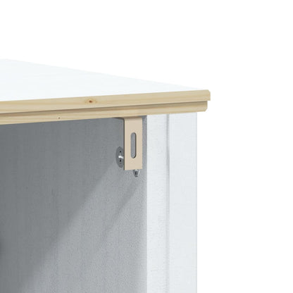 vidaXL Waschbeckenunterschrank BERG Weiß 60x34x59 cm Massivholz Kiefer