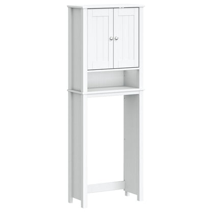 vidaXL Toilettenschrank BERG Weiß 60x27x164,5 cm Massivholz