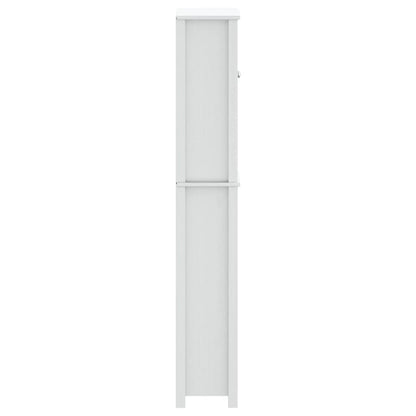 vidaXL Toilettenschrank BERG Weiß 60x27x164,5 cm Massivholz