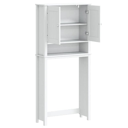 vidaXL Waschmaschinenschrank BERG Weiß 76x27x164,5 cm Massivholz