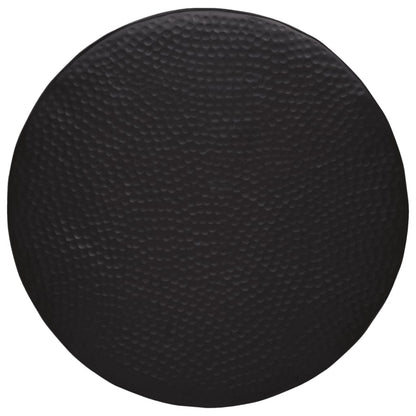 vidaXL Table basse aluminium martelé Ø 50x30 cm noir