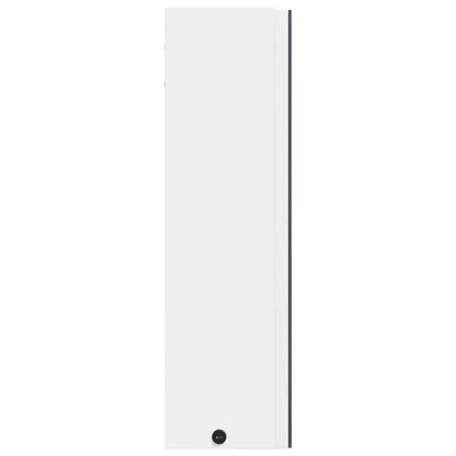 vidaXL Spiegelschrank mit LED-Beleuchtung Weiß 60x13x52 cm