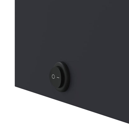 vidaXL Spiegelschrank mit LED-Beleuchtung Grau 60x13x52 cm