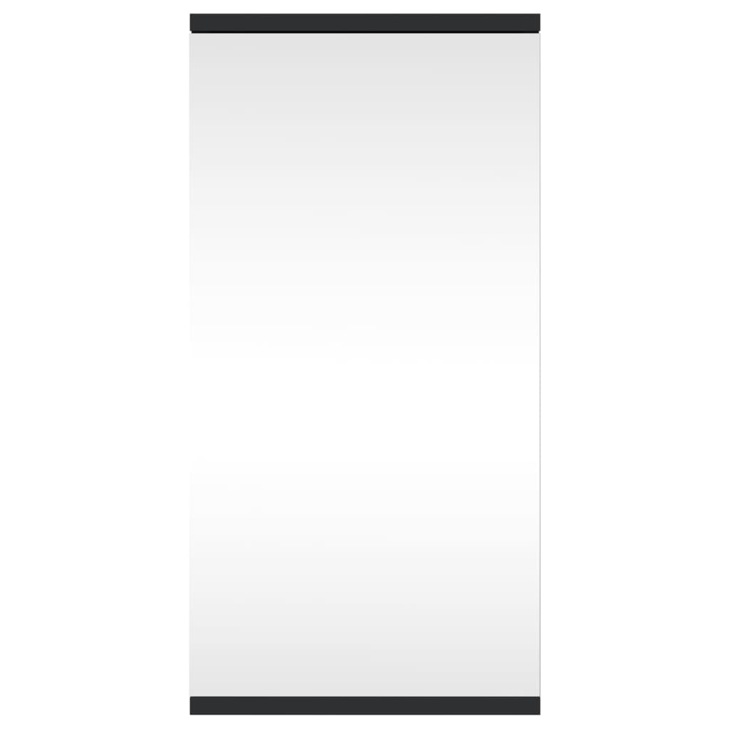 vidaXL Eck-Spiegelschrank Schwarz 30x24x60 cm