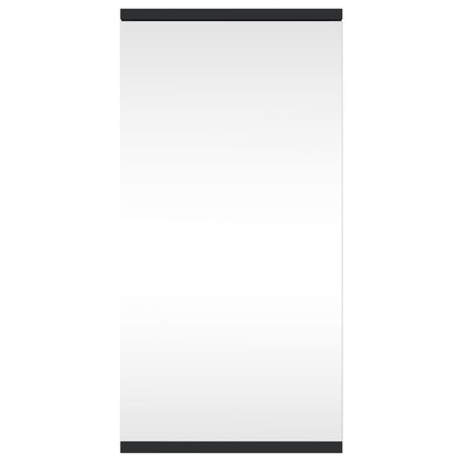 vidaXL Eck-Spiegelschrank Schwarz 30x24x60 cm