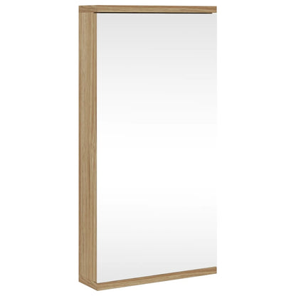 vidaXL Eck-Spiegelschrank Eichen-Optik 30x24x60 cm
