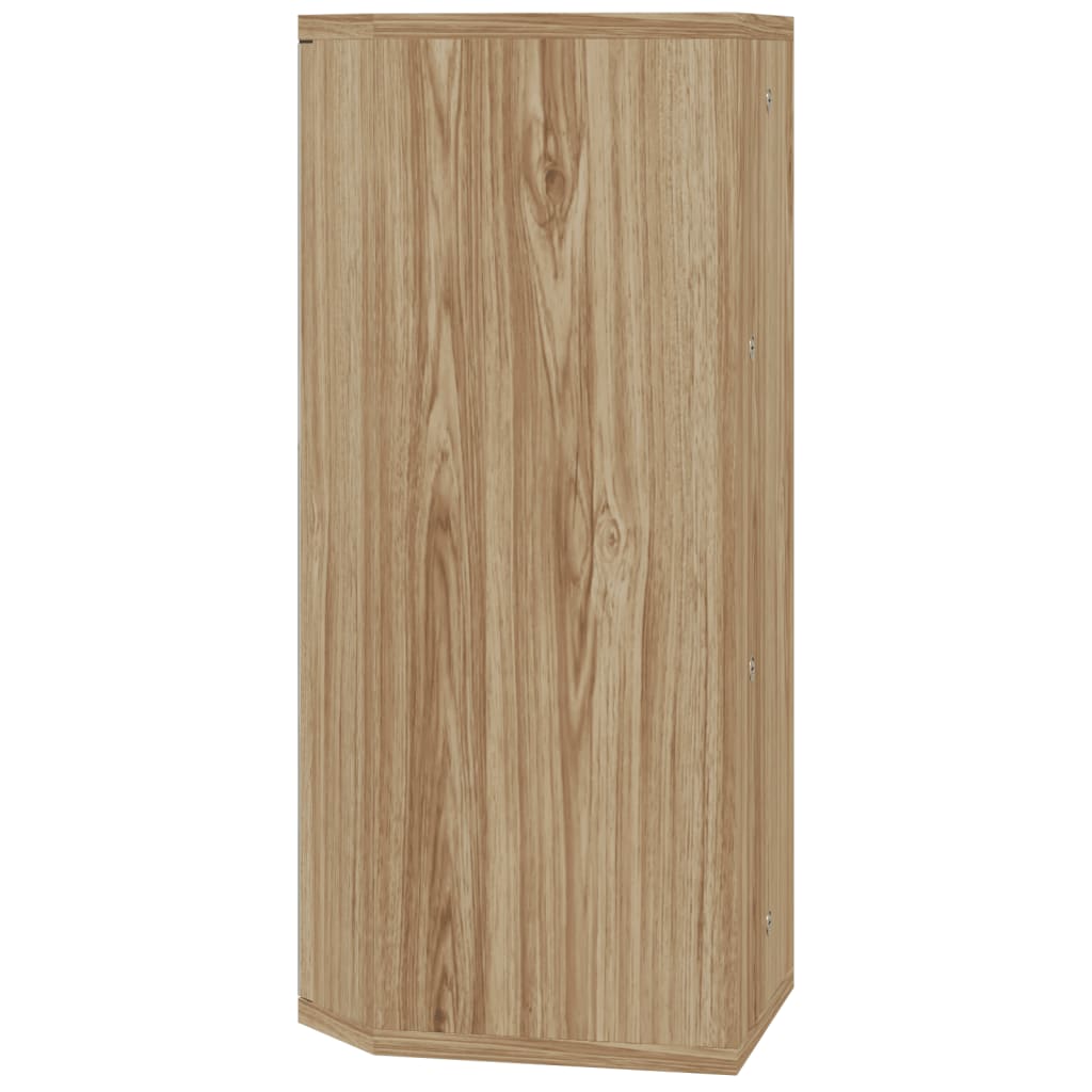 vidaXL Eck-Spiegelschrank Eichen-Optik 30x24x60 cm