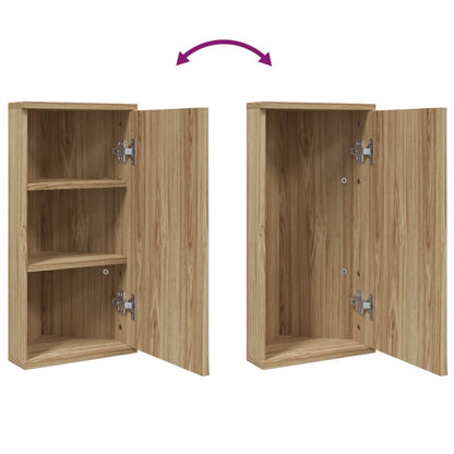 vidaXL Eck-Spiegelschrank Eichen-Optik 30x24x60 cm