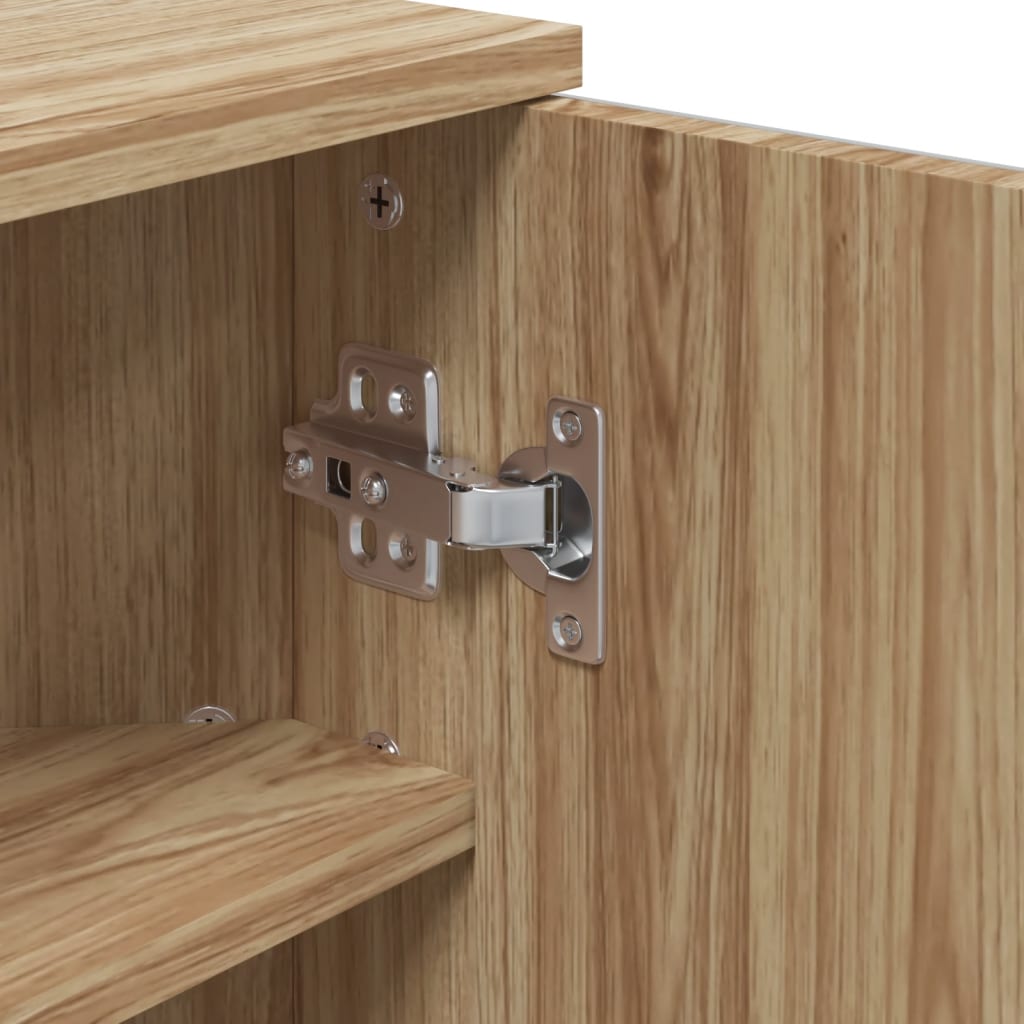 vidaXL Eck-Spiegelschrank Eichen-Optik 30x24x60 cm