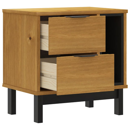vidaXL Nachttisch FLAM 49x35x50 cm Massivholz Kiefer