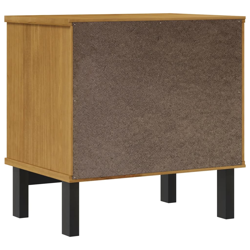 vidaXL Nachttisch FLAM 49x35x50 cm Massivholz Kiefer