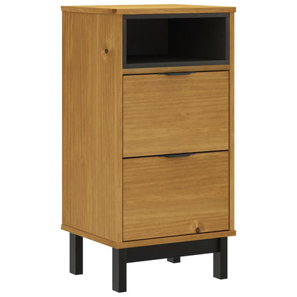 vidaXL Nachttisch FLAM 40x35x80 cm Massivholz Kiefer