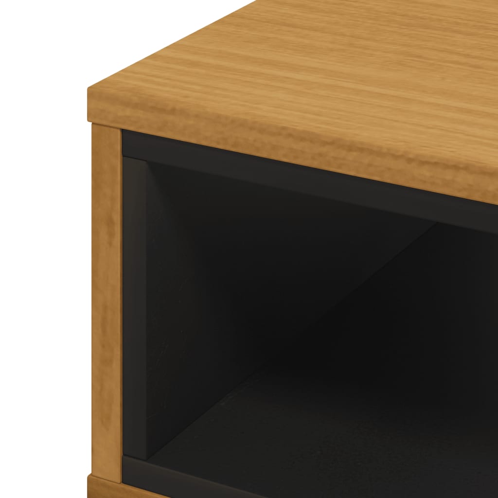 vidaXL Couchtisch FLAM 100x50x32,5 cm Massivholz Kiefer