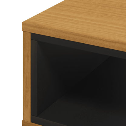 vidaXL Couchtisch FLAM 100x50x32,5 cm Massivholz Kiefer