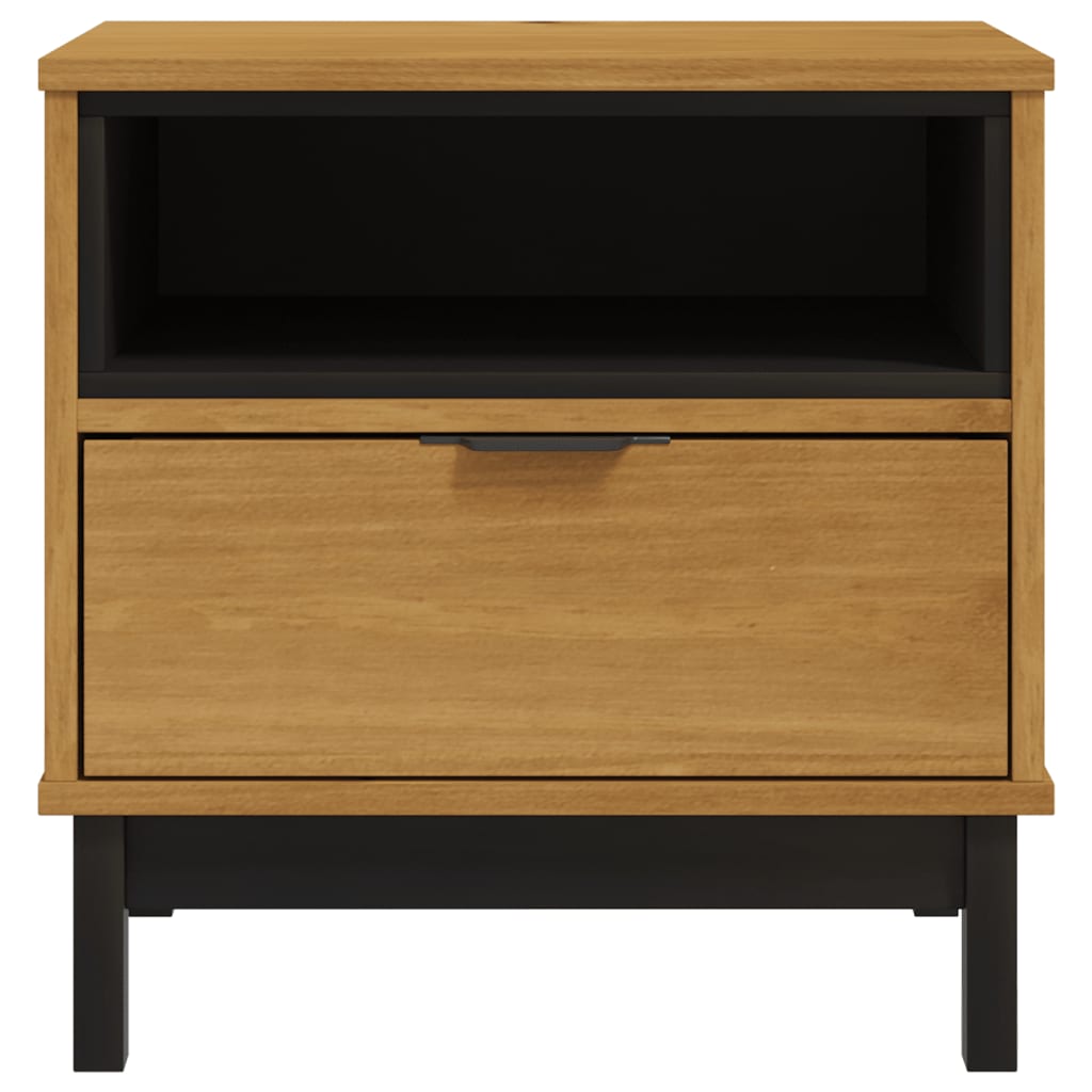vidaXL Table d'appoint FLAM 50x50x50 cm Bois de pin massif