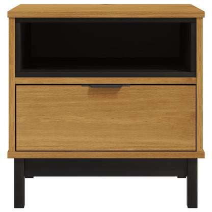 vidaXL Table d'appoint FLAM 50x50x50 cm Bois de pin massif