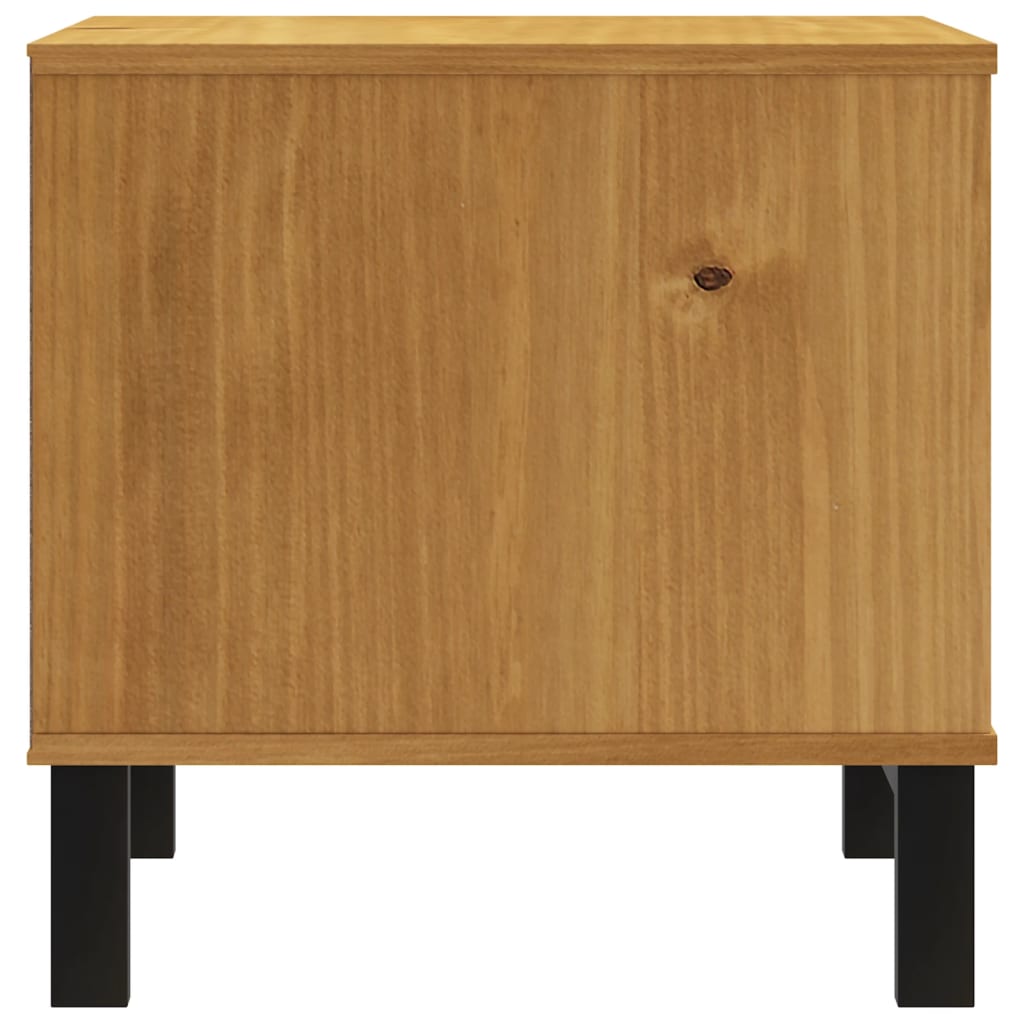 vidaXL Table d'appoint FLAM 50x50x50 cm Bois de pin massif