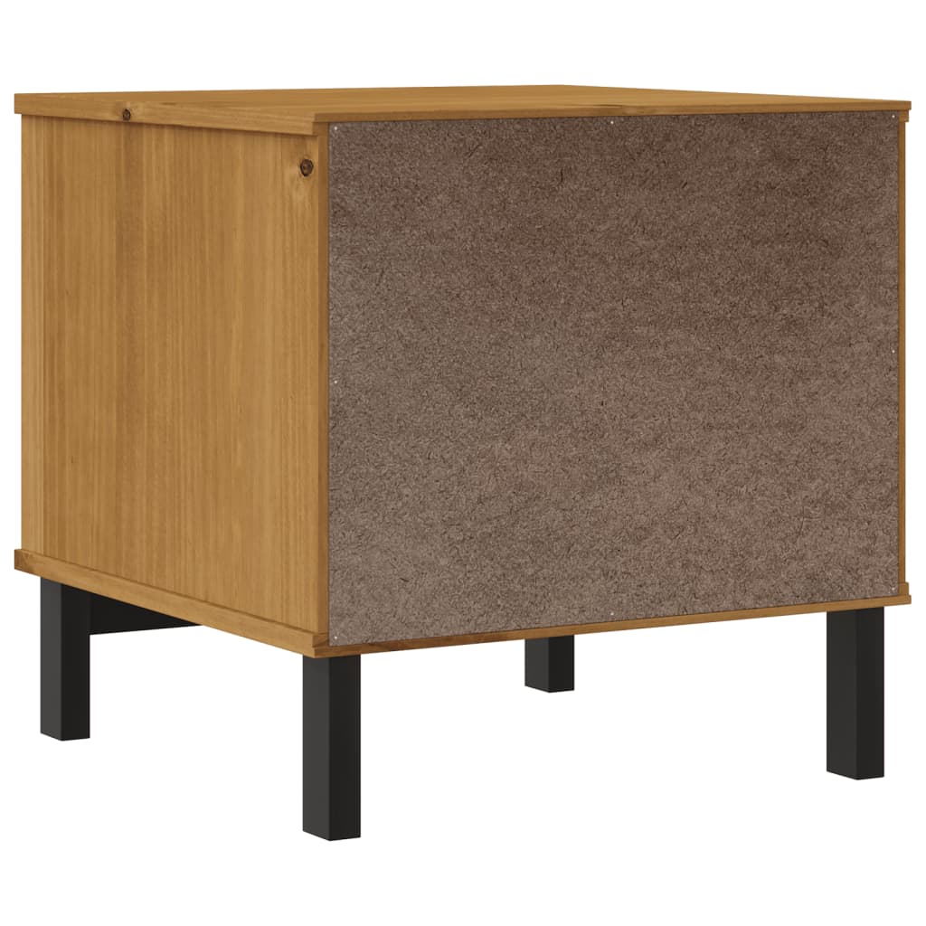 vidaXL Table d'appoint FLAM 50x50x50 cm Bois de pin massif