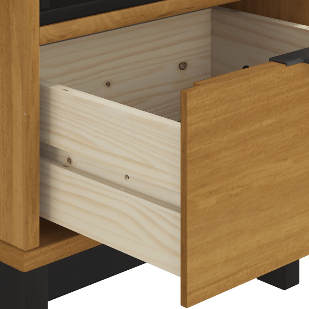 vidaXL Table d'appoint FLAM 50x50x50 cm Bois de pin massif