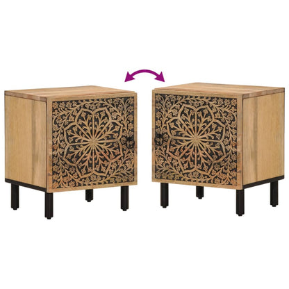 vidaXL Nachttische 2 Stk. 40x33x46 cm Massivholz Mango