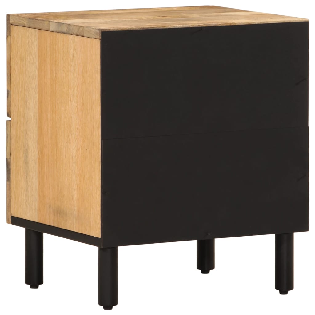 vidaXL Nachttische 2 Stk. 40x33x46 cm Massivholz Mango