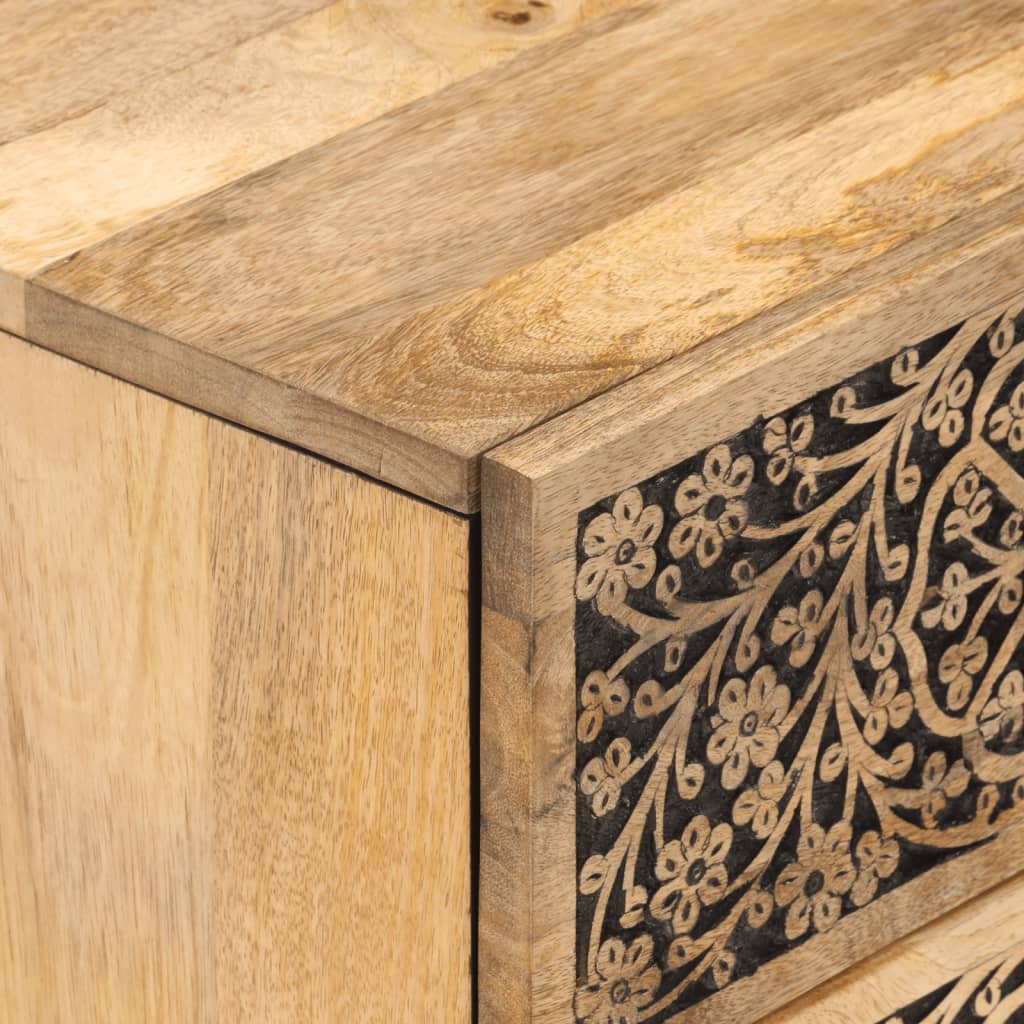 vidaXL Nachttische 2 Stk. 40x33x46 cm Massivholz Mango