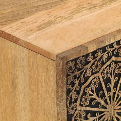 vidaXL Meuble TV 105x33x46 cm Bois de manguier massif