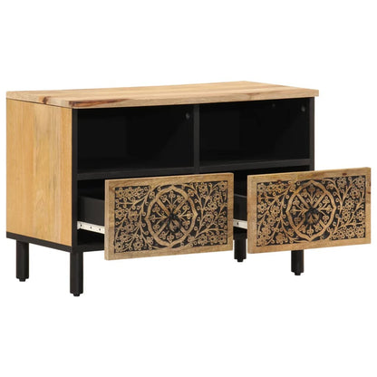 Meuble TV vidaXL 70x33x46 cm Bois de manguier massif