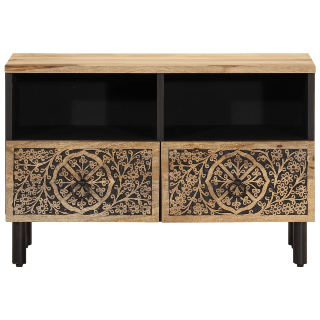 Meuble TV vidaXL 70x33x46 cm Bois de manguier massif