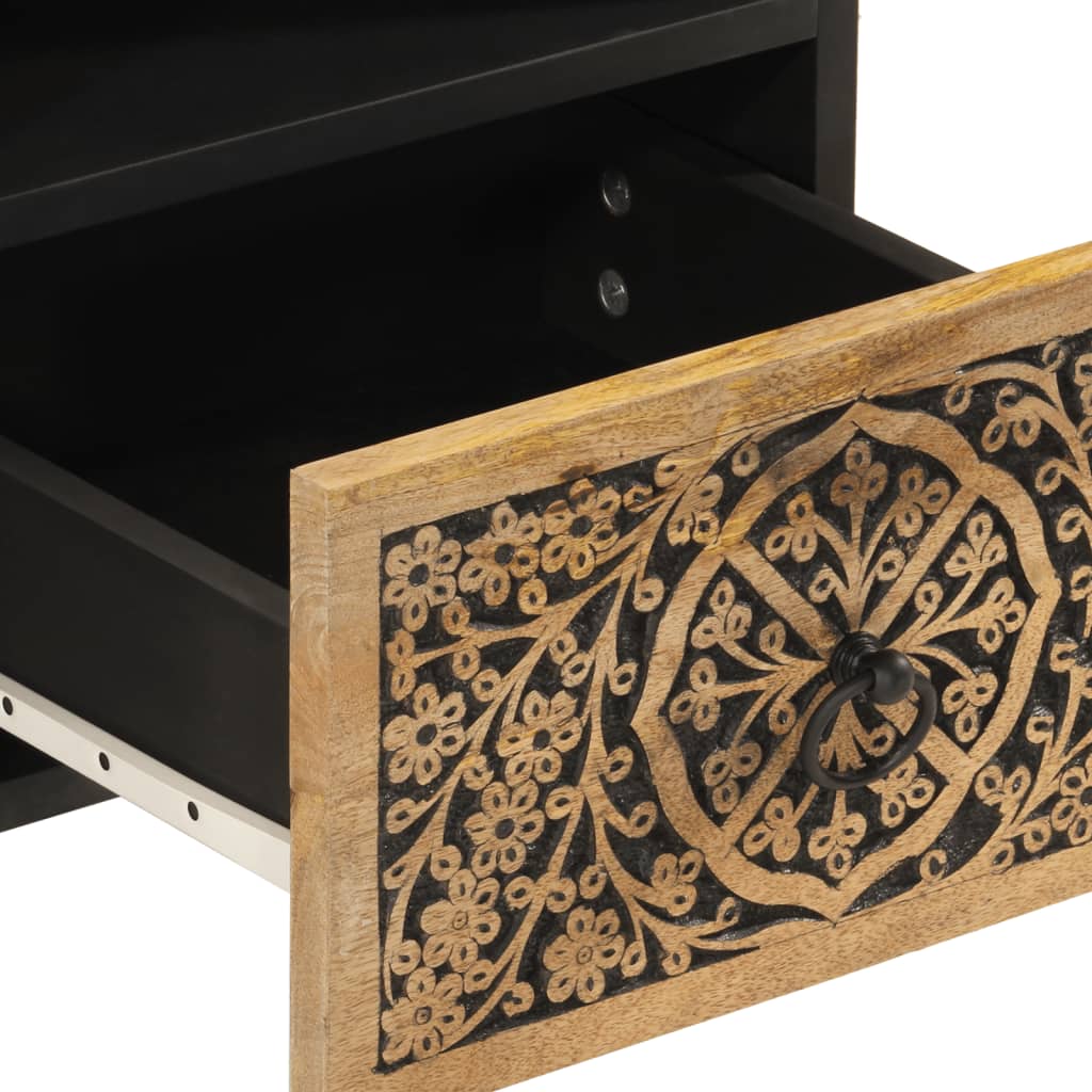 Meuble TV vidaXL 70x33x46 cm Bois de manguier massif
