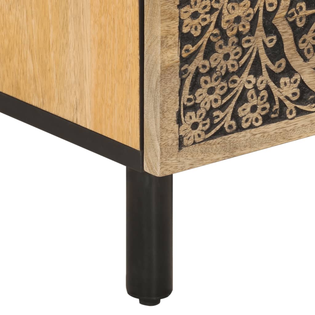 Meuble TV vidaXL 70x33x46 cm Bois de manguier massif
