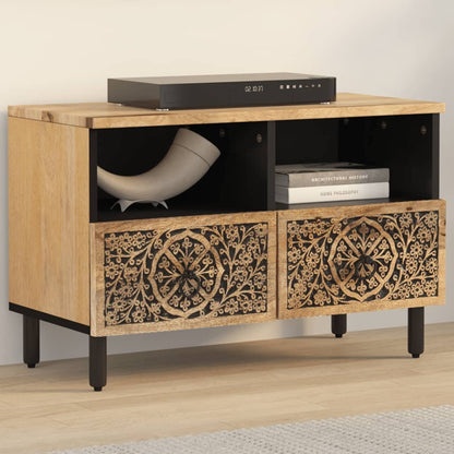 Meuble TV vidaXL 70x33x46 cm Bois de manguier massif