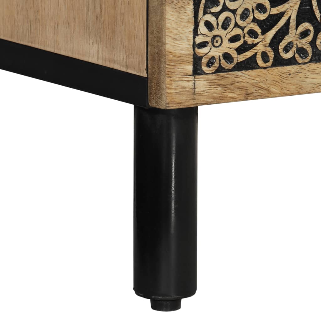 vidaXL Nachttische 2 Stk. 40x33x46 cm Massivholz Mango