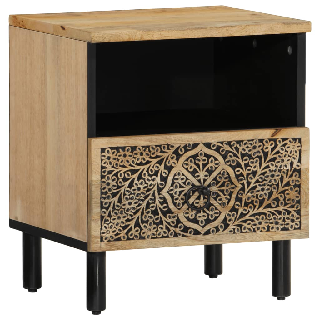vidaXL Nachttische 2 Stk. 40x33x46 cm Massivholz Mango