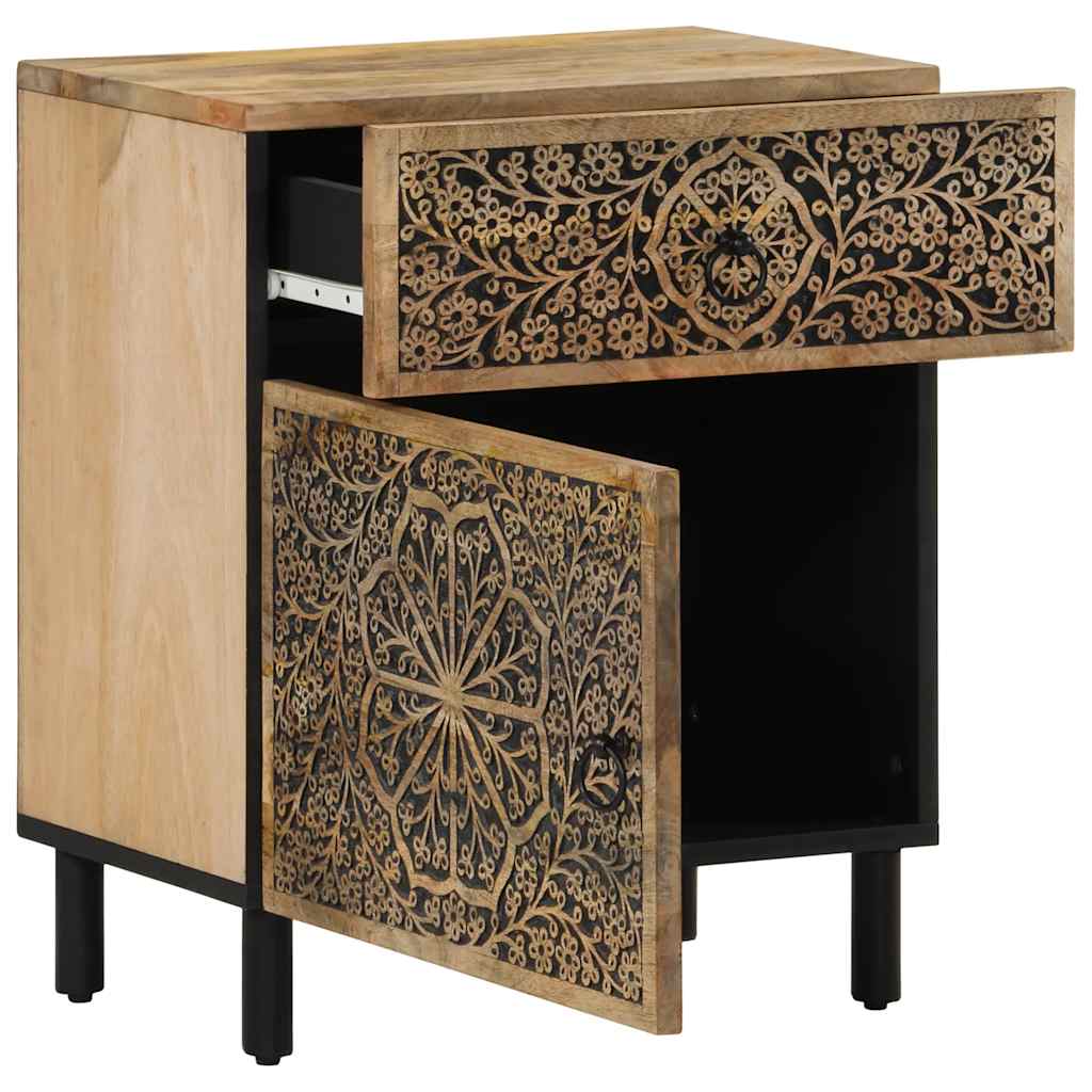 vidaXL Table de chevet 50x33x60 cm Bois de manguier massif