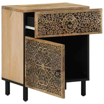 vidaXL Table de chevet 50x33x60 cm Bois de manguier massif