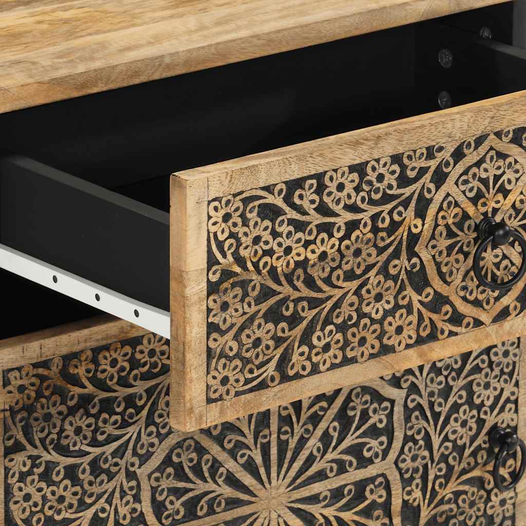 vidaXL Table de chevet 50x33x60 cm Bois de manguier massif