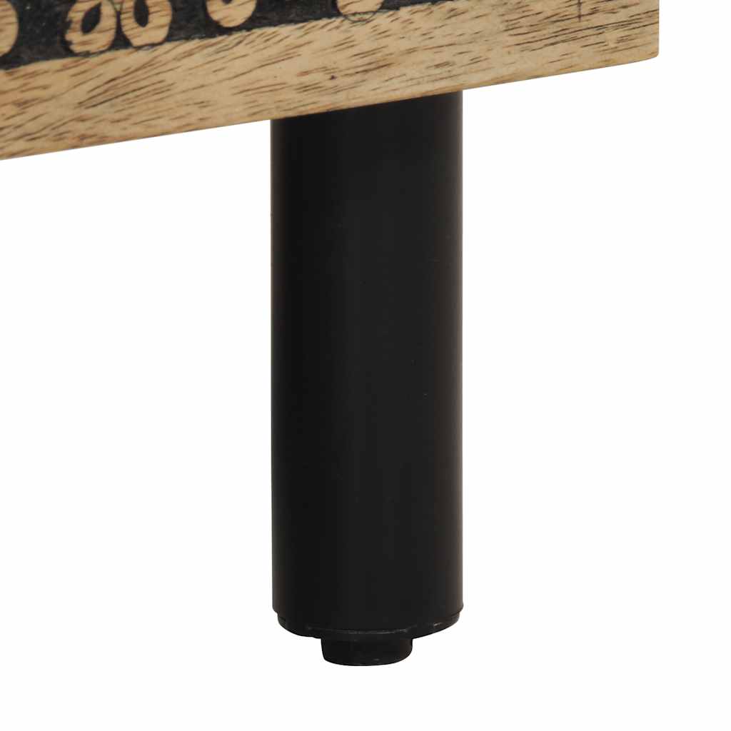 vidaXL Table de chevet 50x33x60 cm Bois de manguier massif