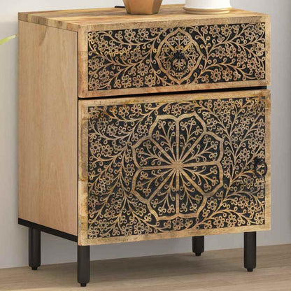 vidaXL Table de chevet 50x33x60 cm Bois de manguier massif