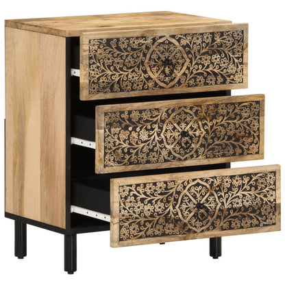 vidaXL Nachttisch 50x33x60 cm Massivholz Mango