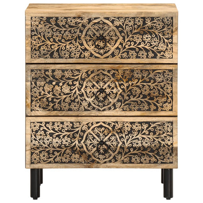 vidaXL Nachttisch 50x33x60 cm Massivholz Mango