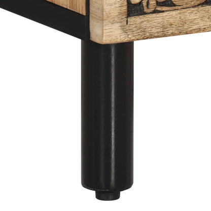 vidaXL Nachttisch 50x33x60 cm Massivholz Mango