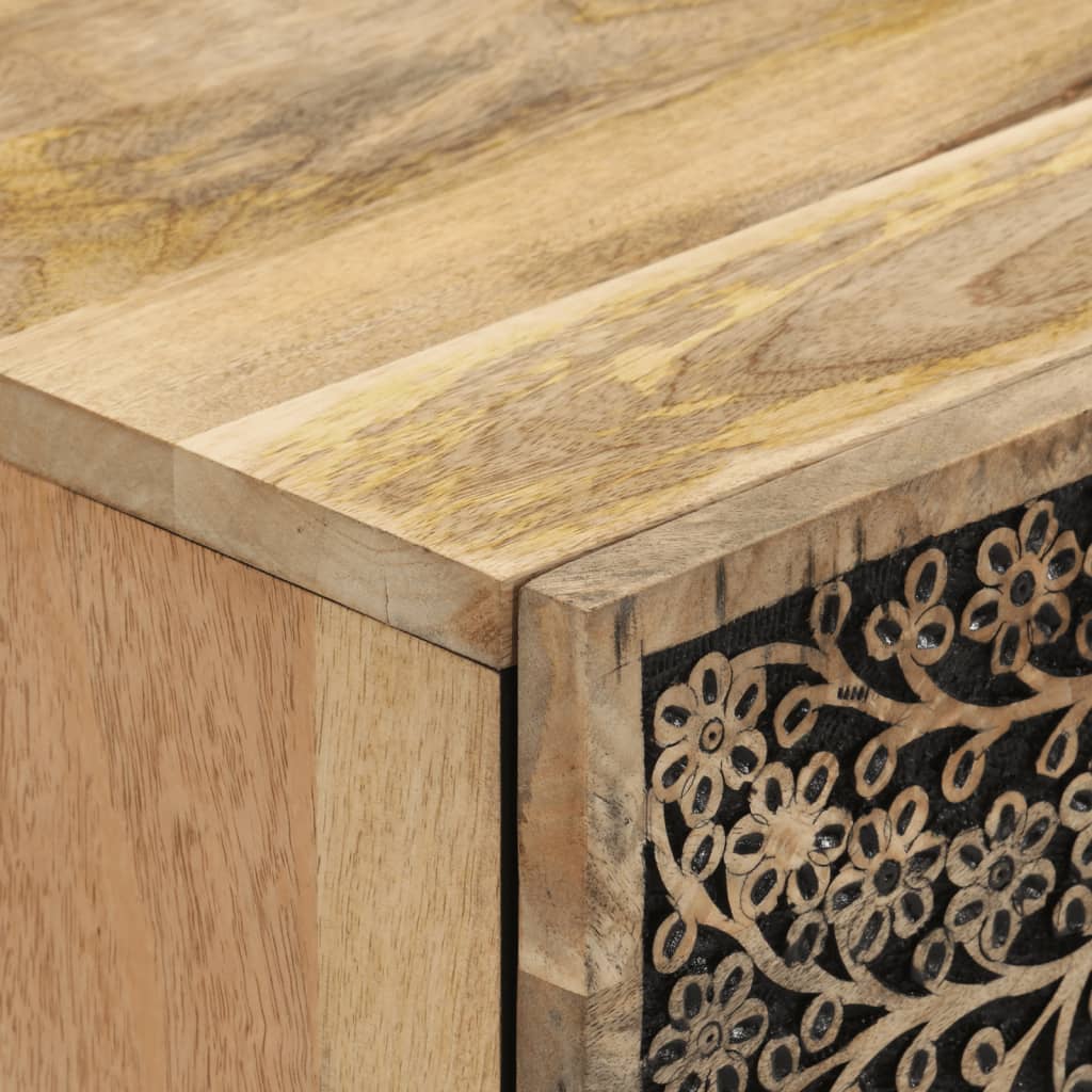 vidaXL Nachttisch 50x33x60 cm Massivholz Mango