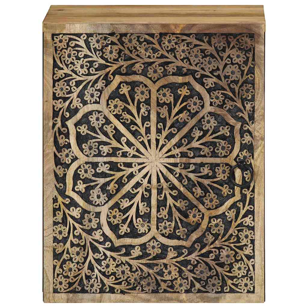 vidaXL Bad-Wandschrank 38x33x48 cm Massivholz Mango
