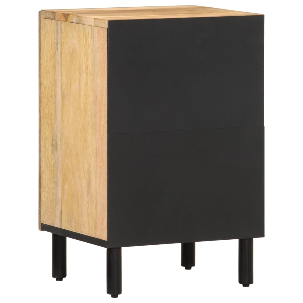 vidaXL Badschrank 38x33x58 cm Massivholz Mango