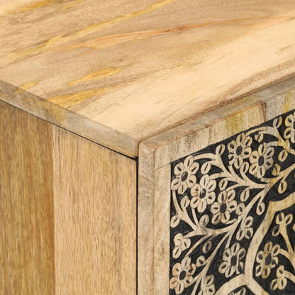 vidaXL Badschrank 38x33x58 cm Massivholz Mango