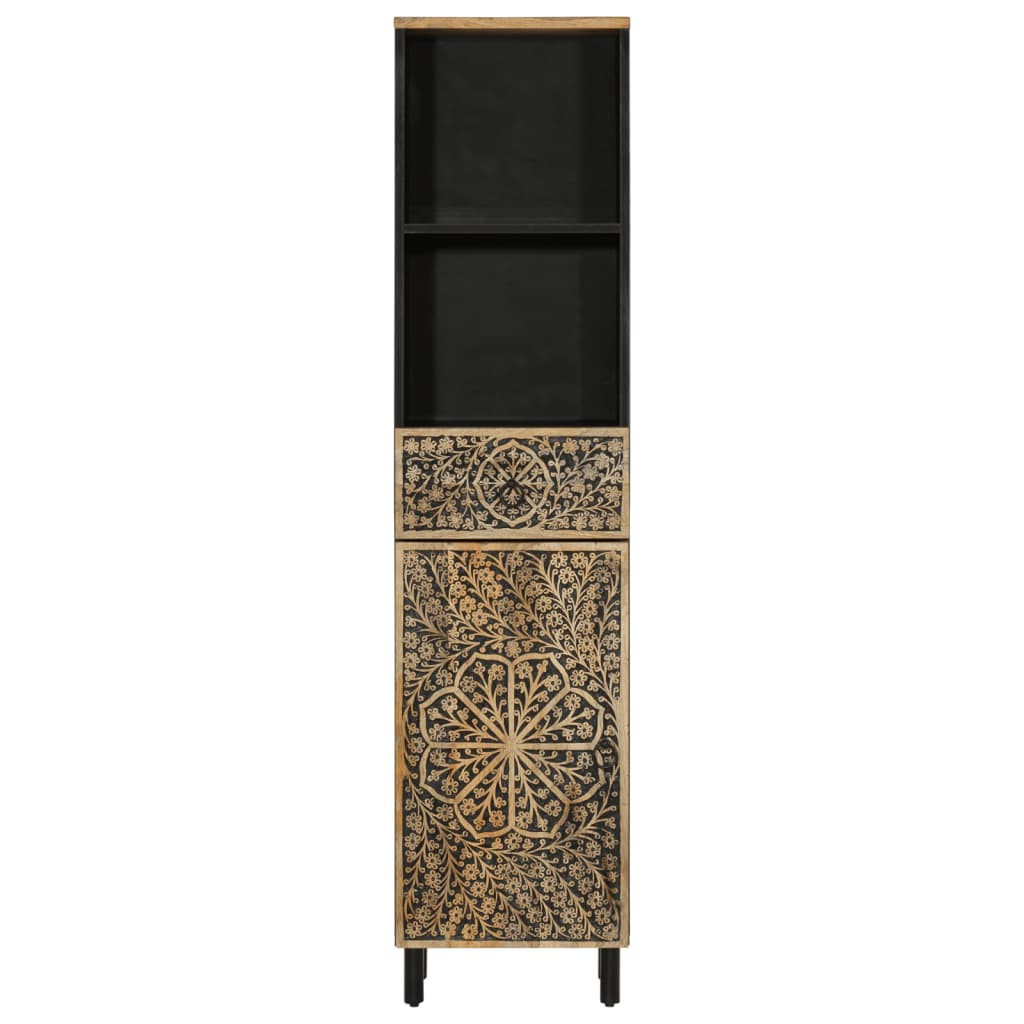vidaXL Badschrank 38x33x160 cm Massivholz Mango