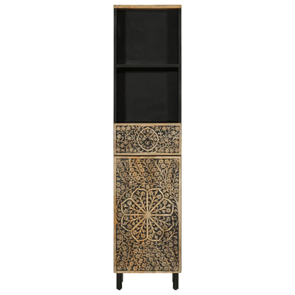 vidaXL Badschrank 38x33x160 cm Massivholz Mango